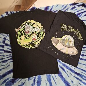 Rick And Morty Black Graphic Tees Unisex